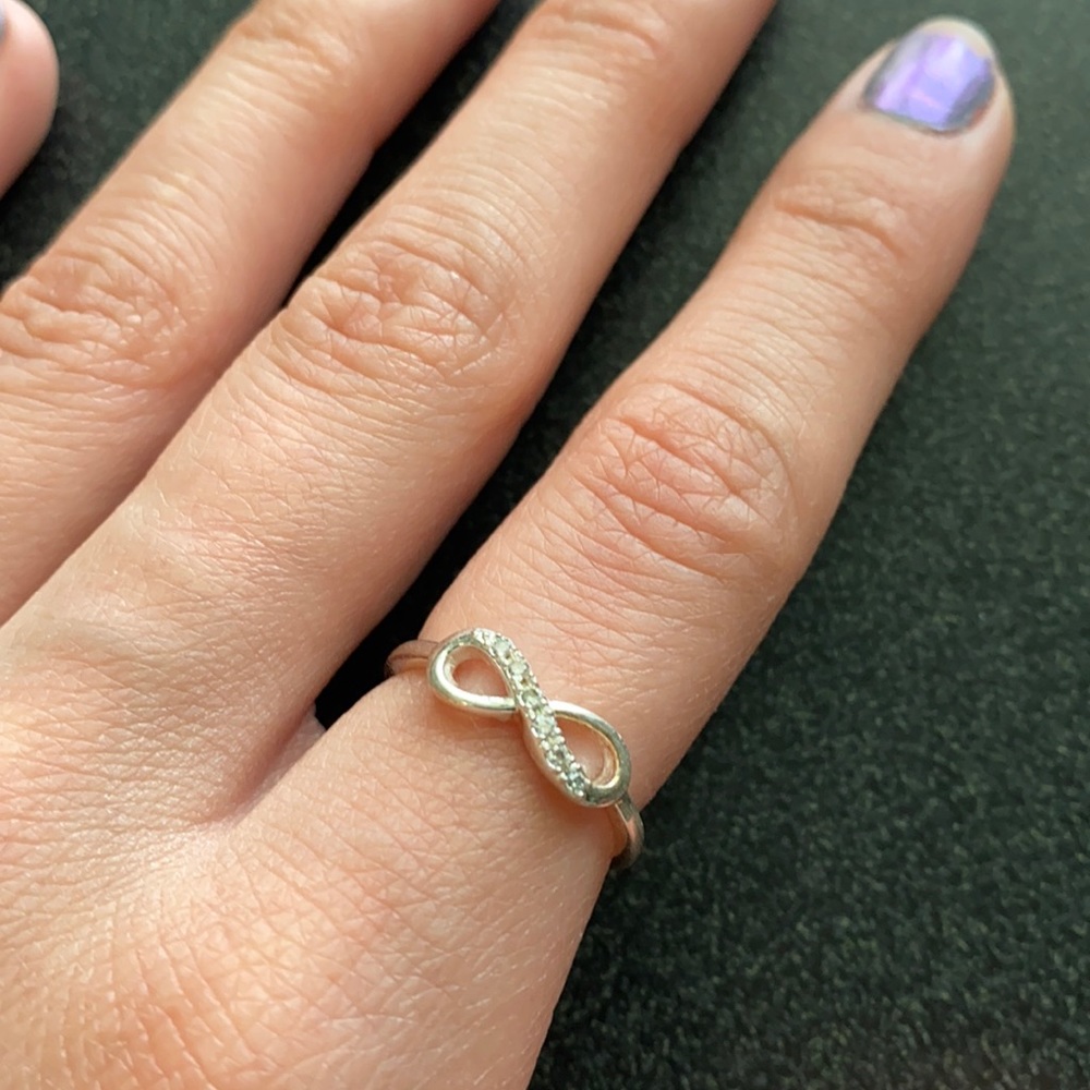 Silver infinity ring